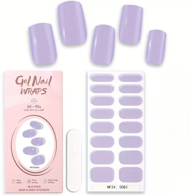 16-Piece Semi-Cured Gel Nail Wraps