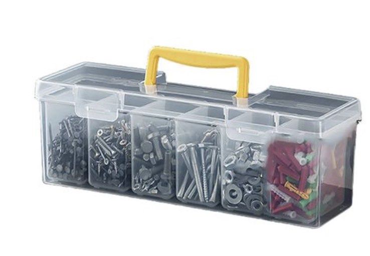Mini Tool Box with Removable Dividers