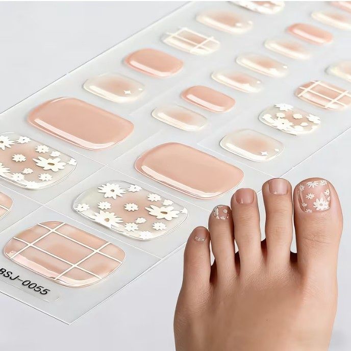 32 Piece Toenail Gel Nail Wraps 32 Piece Toenail Gel Nail Wraps