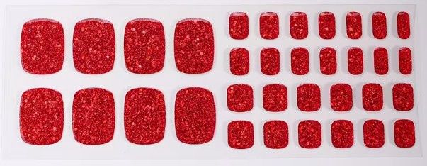 32 Piece Toenail Gel Nail Wraps 32 Piece Toenail Gel Nail Wraps, Colour: BSF-0009