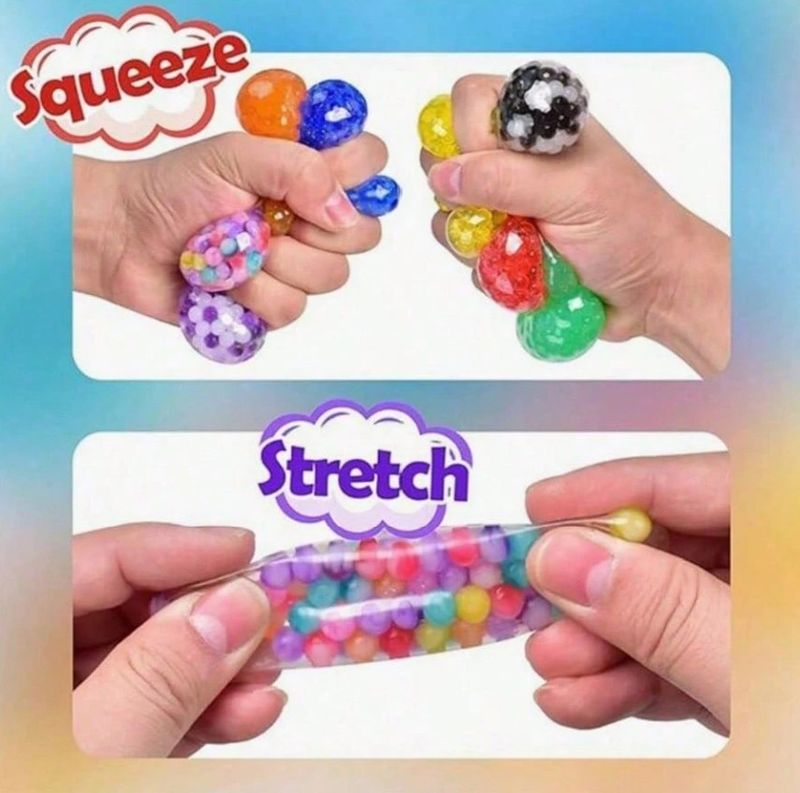 4 Pieces of Sensory Squishy Balls