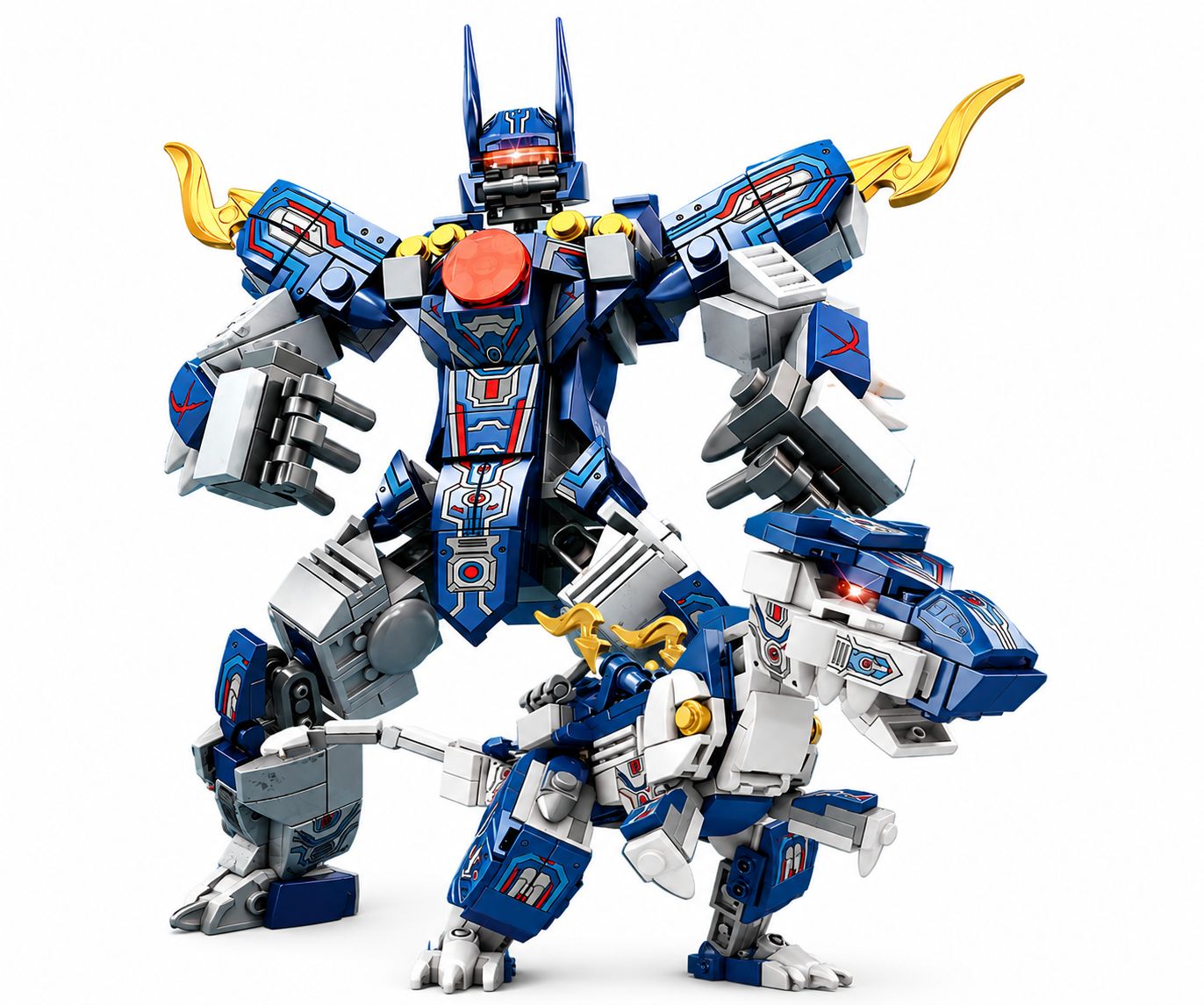 318 Pieces of Dinosaur Mechs Robot Building Blocks