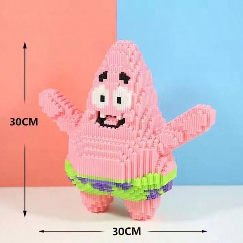 SpongeBob SquarePants 3800 Pieces Square Building Blocks - Patrick