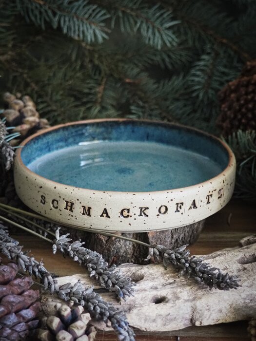 Keramik Schale / Napf "Schmackofatz"