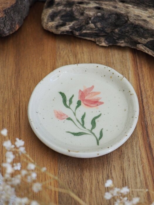 Keramik Tellerchen / Schmuckschale "blomma"
