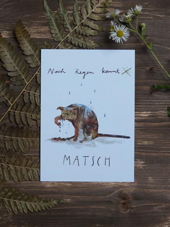 Postkarte 'Nach Regen kommt...'