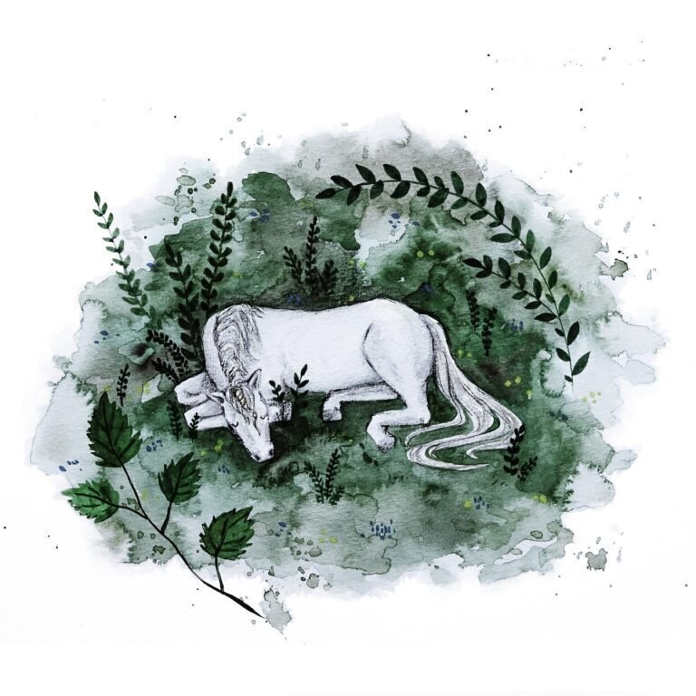Kunstdruck 'Einhorn'