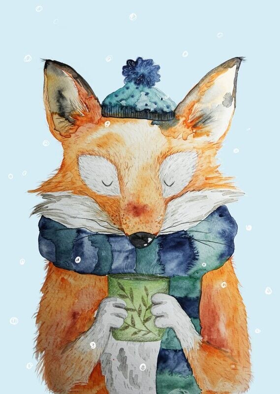 Kunstdruck 'Winterfuchs'