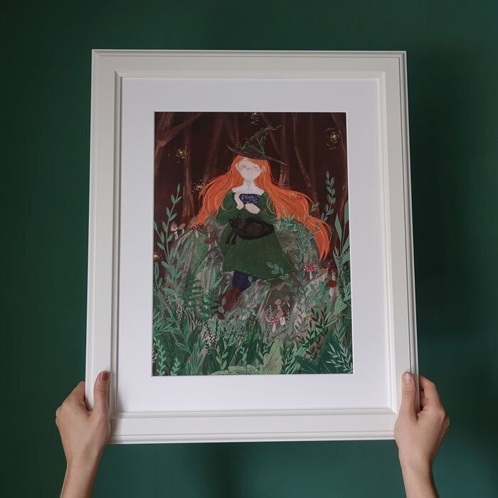 Poster 'Hexe im Wald'