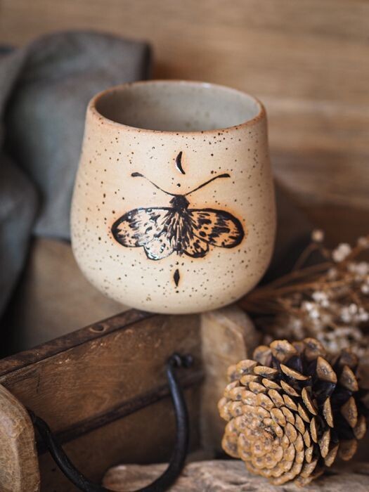 Keramik Becher "Fjäril"