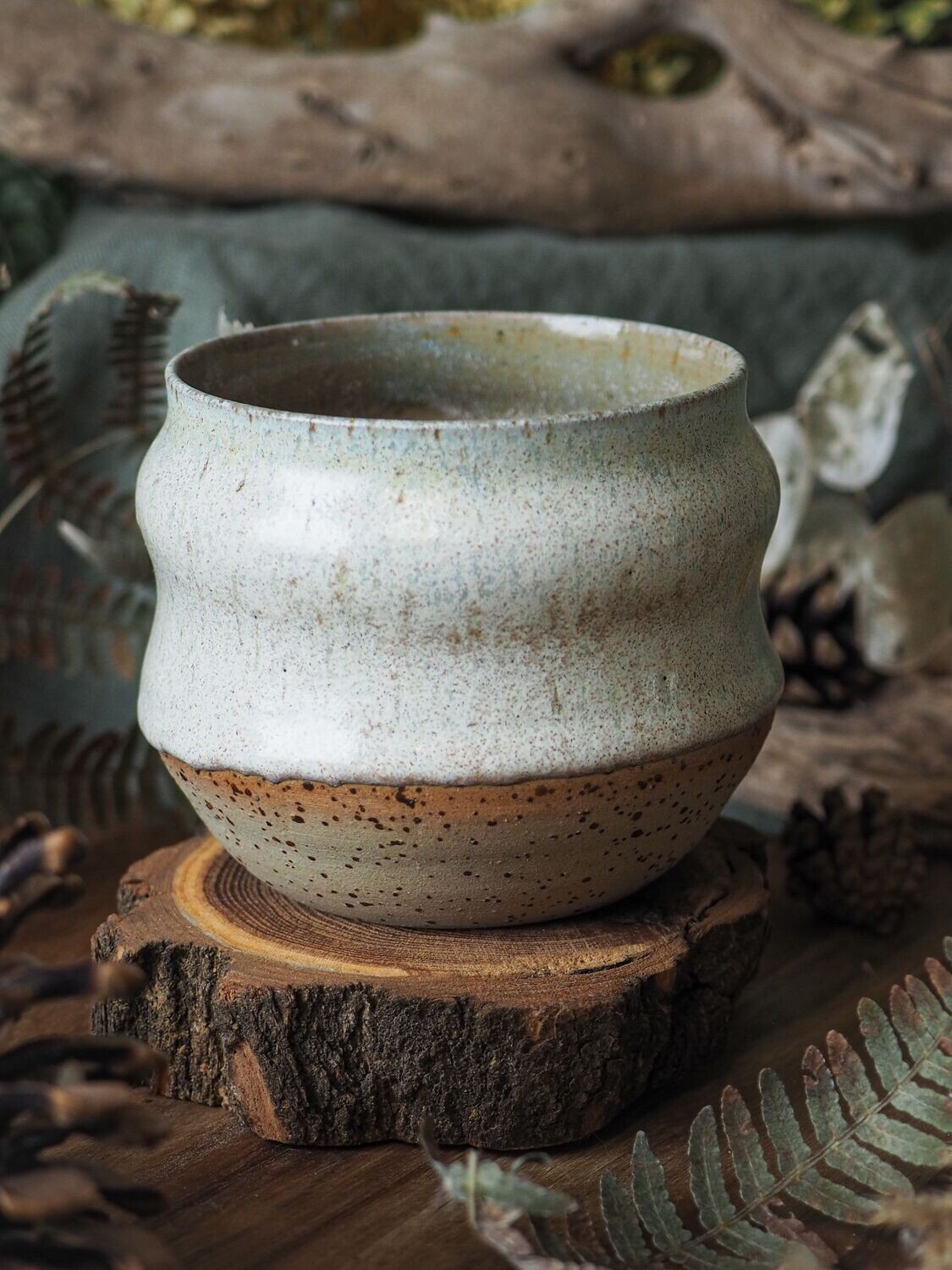 Keramik Becher "Isblomma"