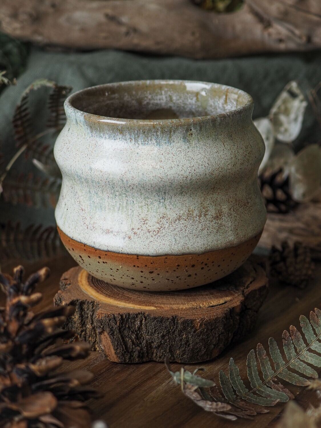 Keramik Becher "Isblomma"