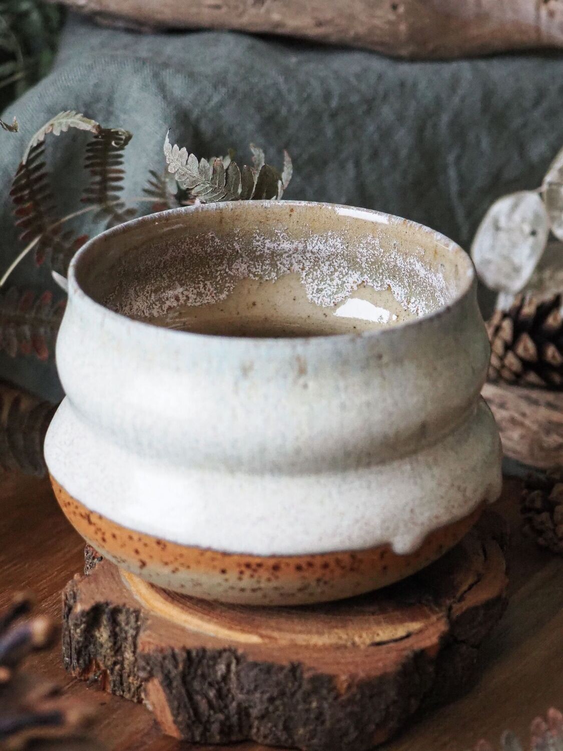 Keramik Becher "Isblomma"