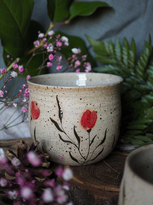 Keramik Becher 'Blommor' Keramik Becher 'Blommor'