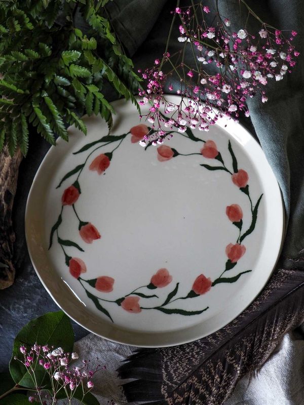 Keramik Teller 'Blommar'