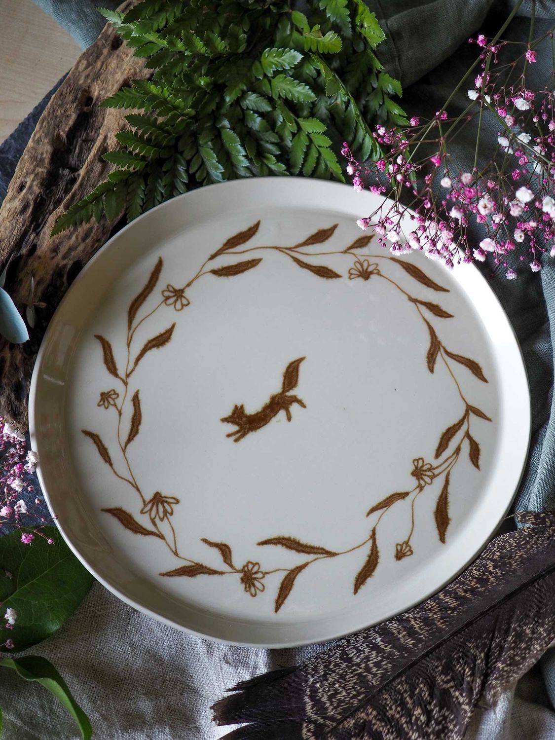 Keramik Teller 'Räv' Keramik Teller 'Räv'