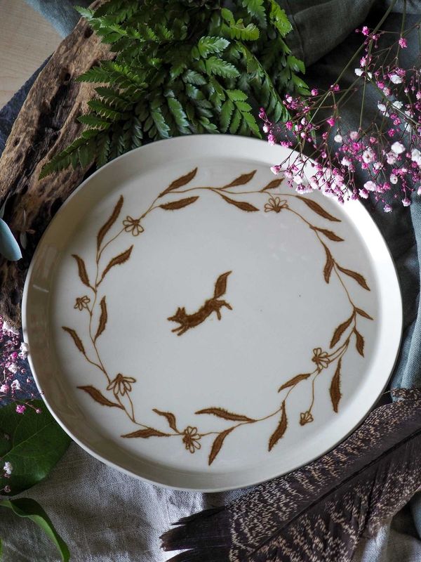 Keramik Teller 'Räv' Keramik Teller 'Räv'