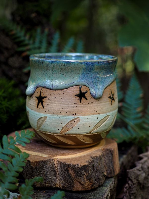 Keramik Becher 'Sternenmagie'