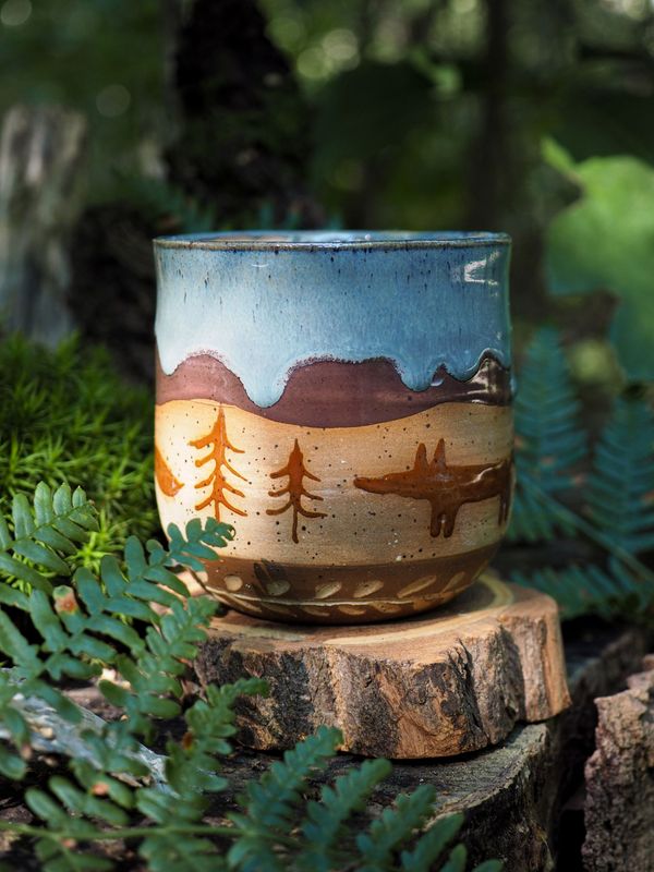 Keramik Becher 'Fuchswald'