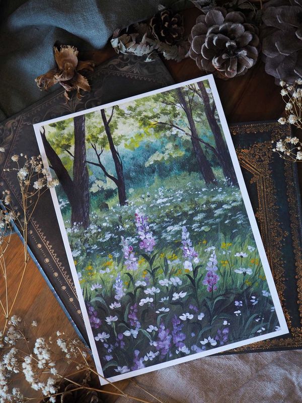 Kunstdruck "Waldlichtung"