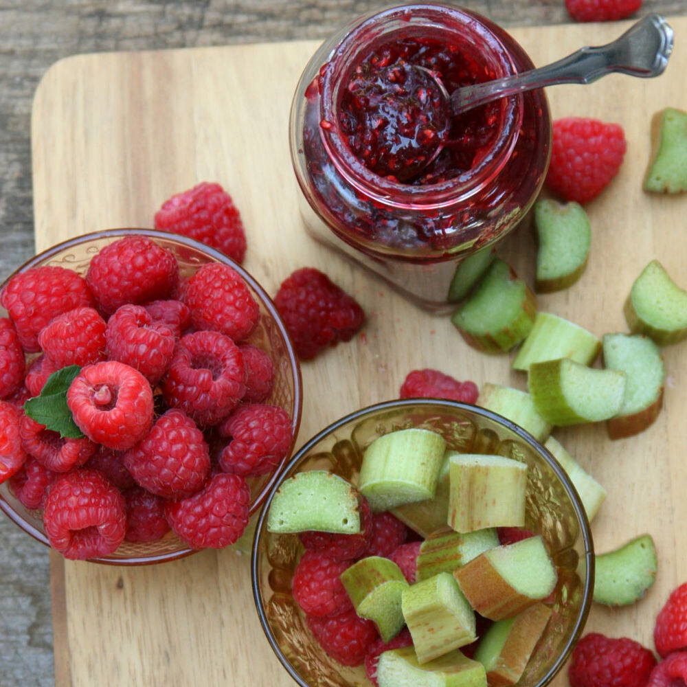 Red Raspberry Rhubarb Spread