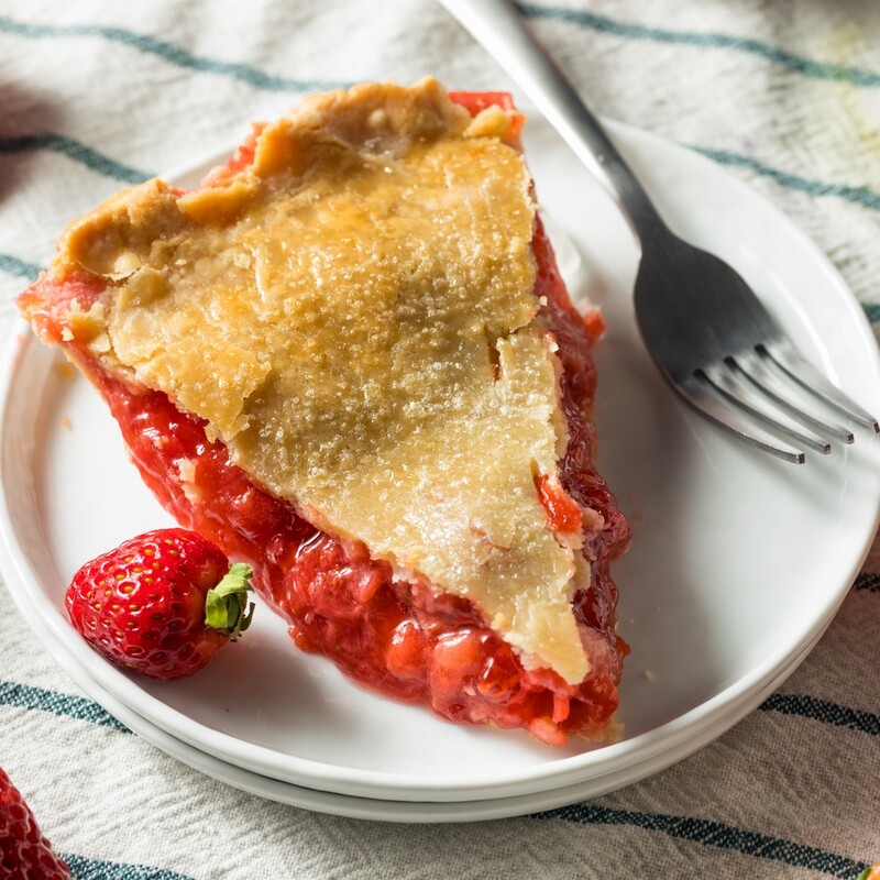 Strawberry Rhubarb Pie - Whole