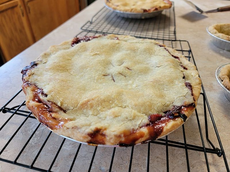 Strawberry Rhubarb Pie - Whole