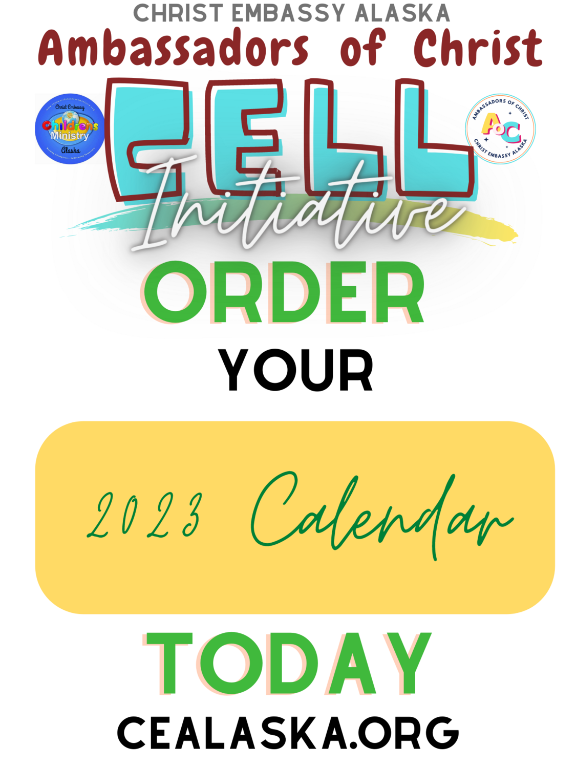 Children's Ministry Ambassadors of Christ 2023 Calendars