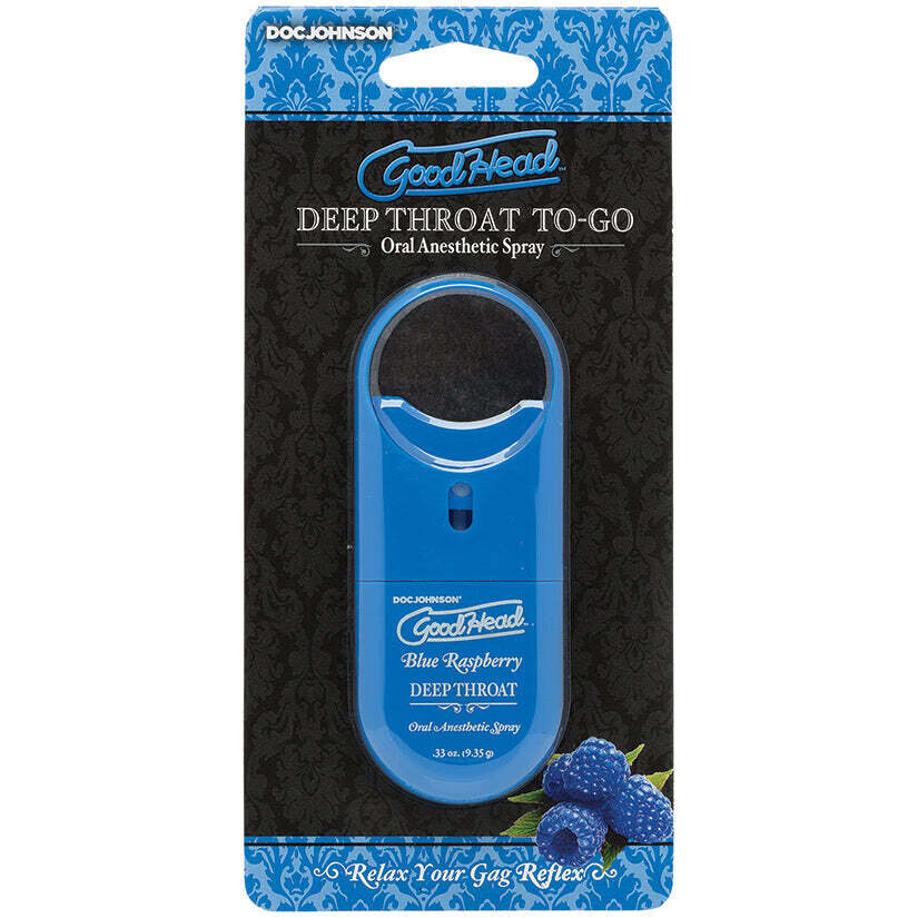 Deep Throat Spray to-Go - Blue Raspberry .33 Oz.