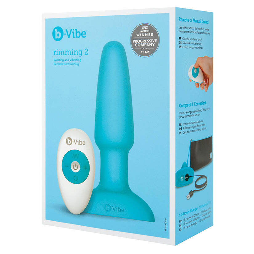 Blue Vibe Rimming Plug 2-Teal