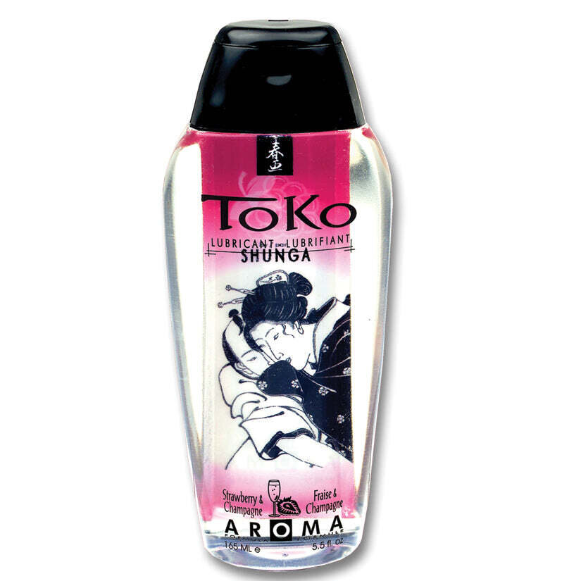 Shunga Toko Aroma Lube-Strawberry Champagne 5.5oz