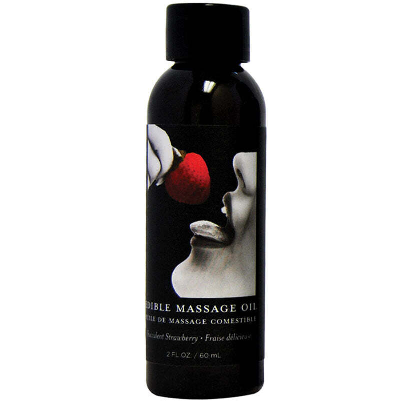 Succulent Strawberry Edible Massage Oil 2 Oz