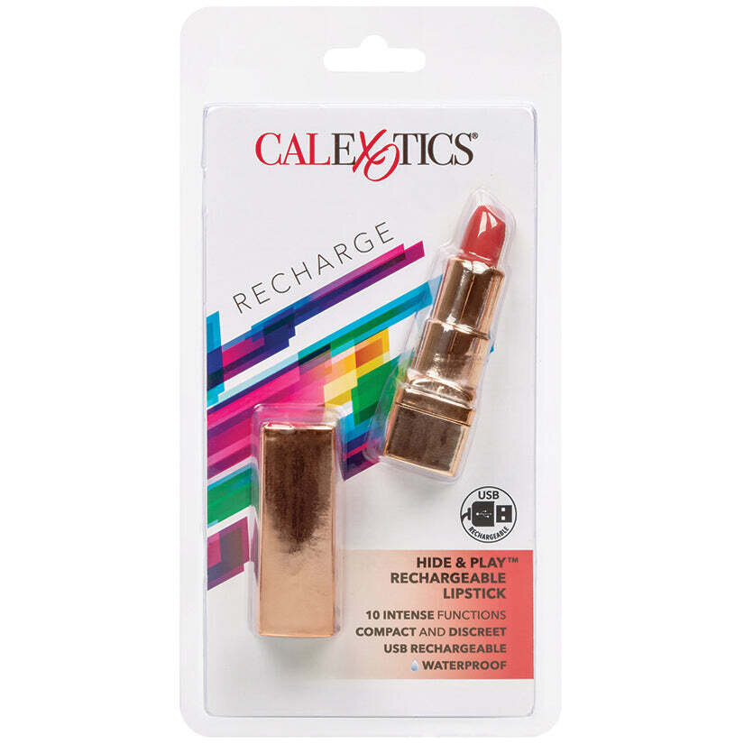 Hide &amp; Play Rechargeable Lipstick-Red