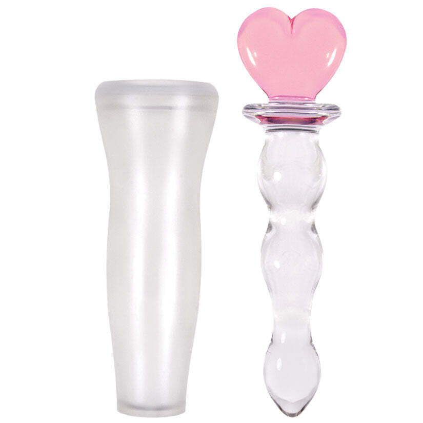 Crystal Heart of Glass - Pink