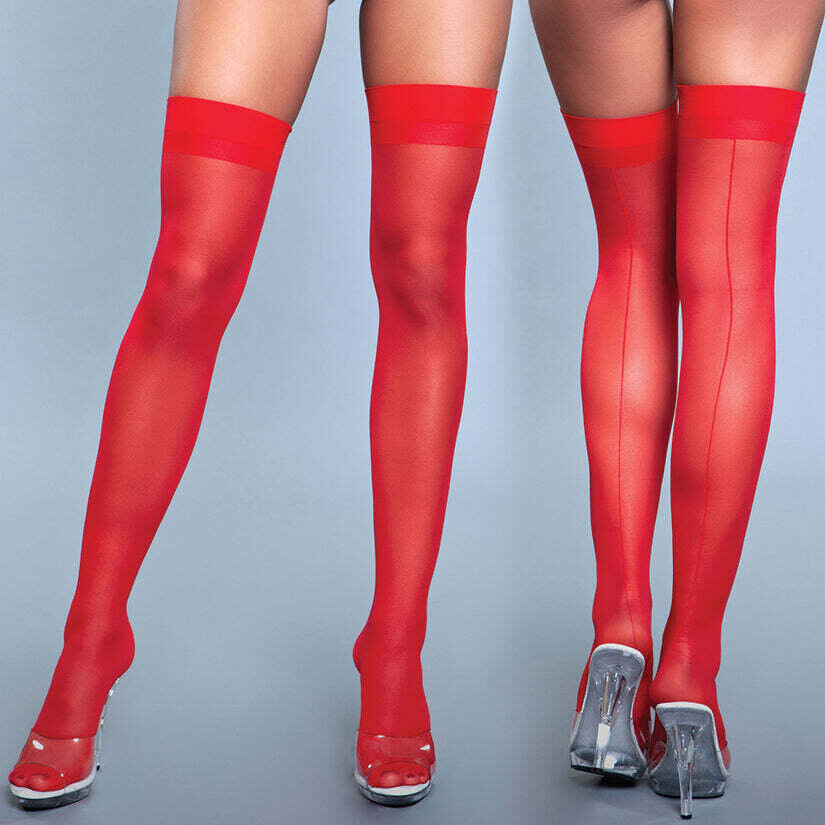 BeWicked Favorite Day Thigh Highs-Red O/S