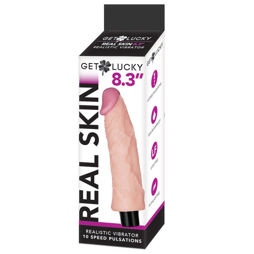 Get Lucky Vibrating Thrusting Dong-Tan 8&quot;