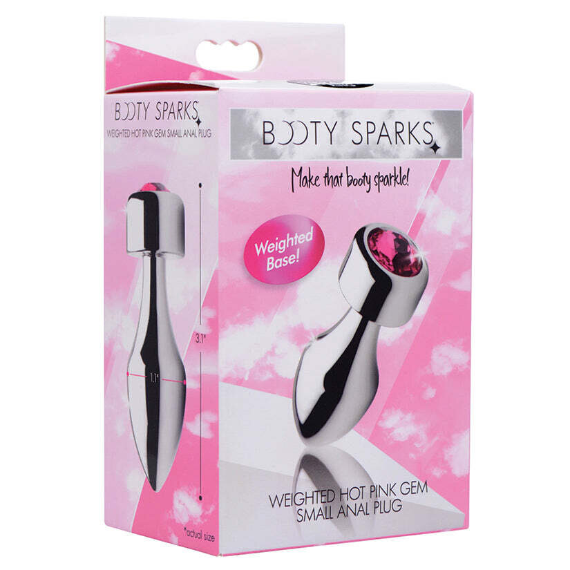 Weighted Base Aluminum Plug Pink Gem-Small