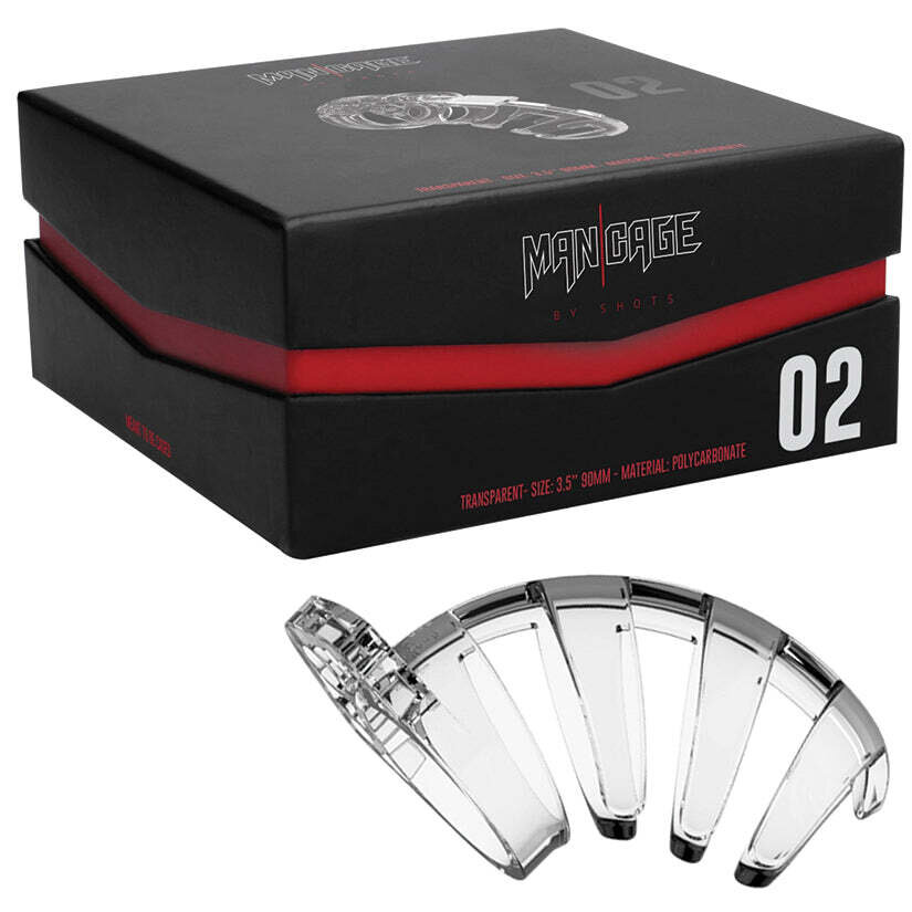 Cock Cage 2 Chastity 3.5 Inch Clear
