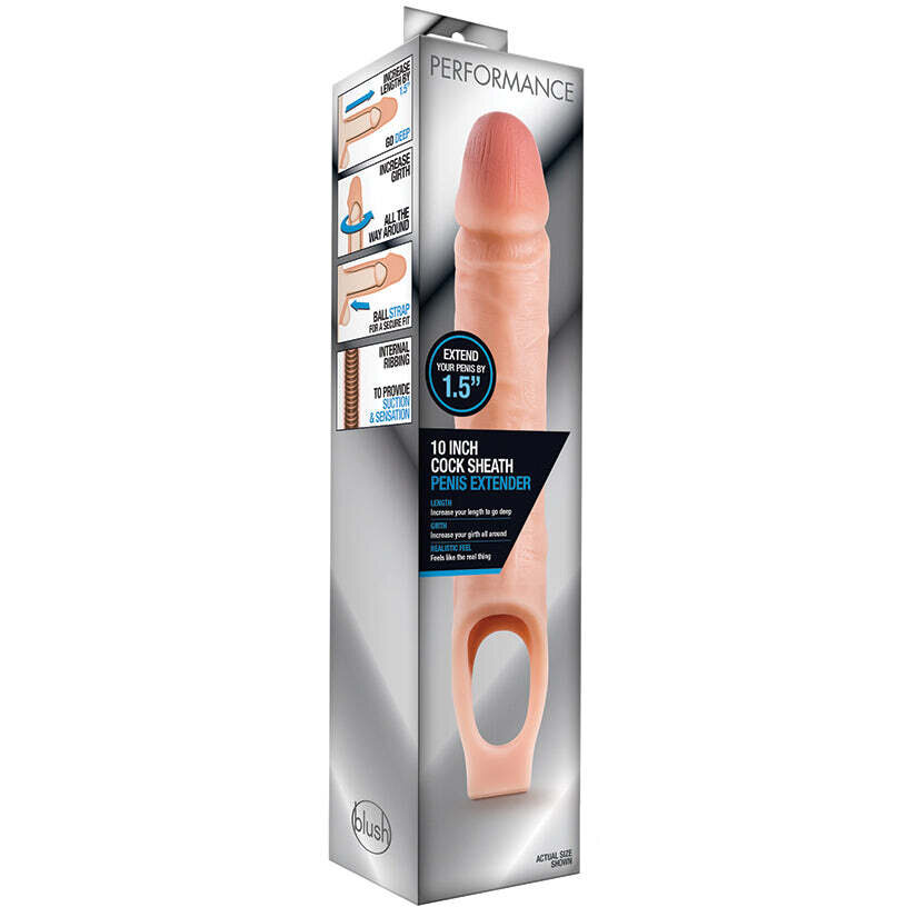 Performance Sheath Penis Extender-Vanilla 10&quot;