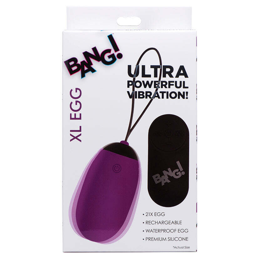 Bang! XL Vibrating Egg-Purple