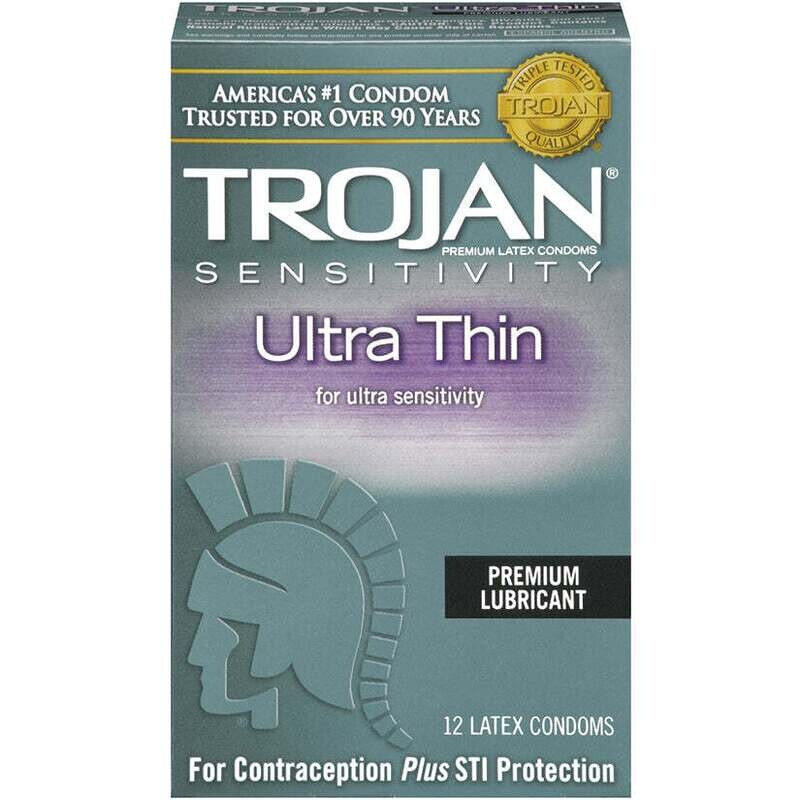 Trojan Sensitivity Ultra Thin Lubricated Condoms 12 Pack