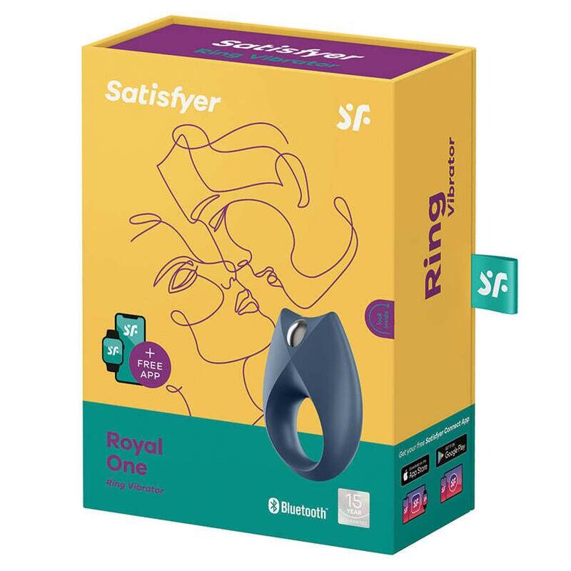 The Royal One Ring Vibrator- Blue
