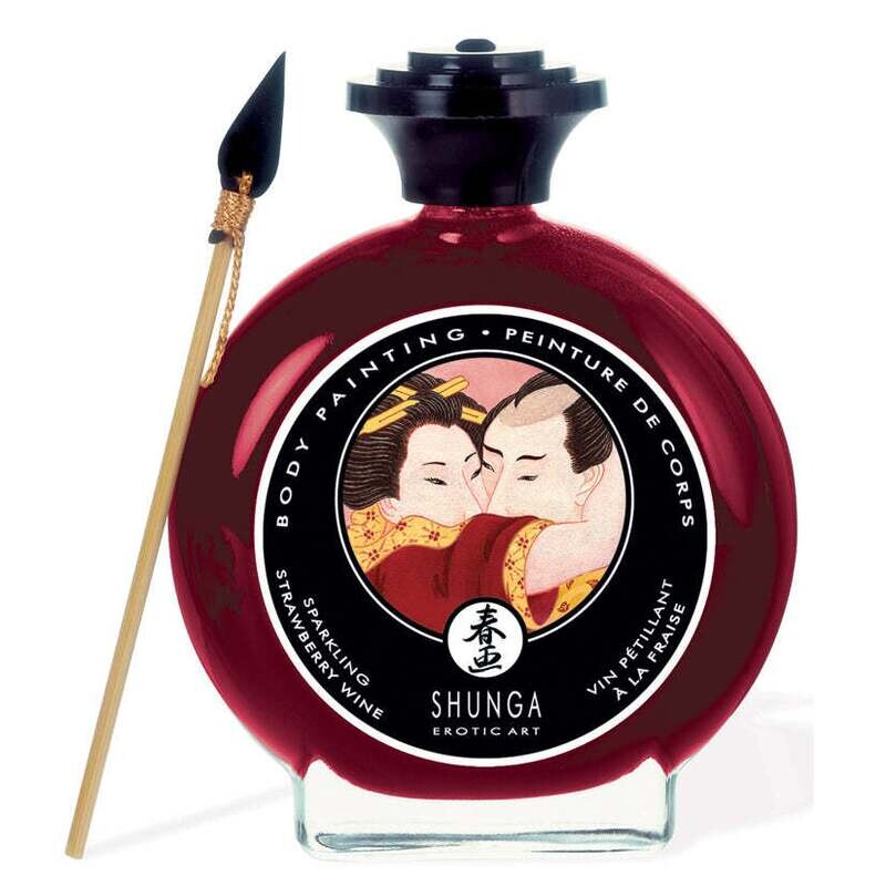 Edible Body Paint - Sparkling Strawberry Wine 3.5 Oz.
