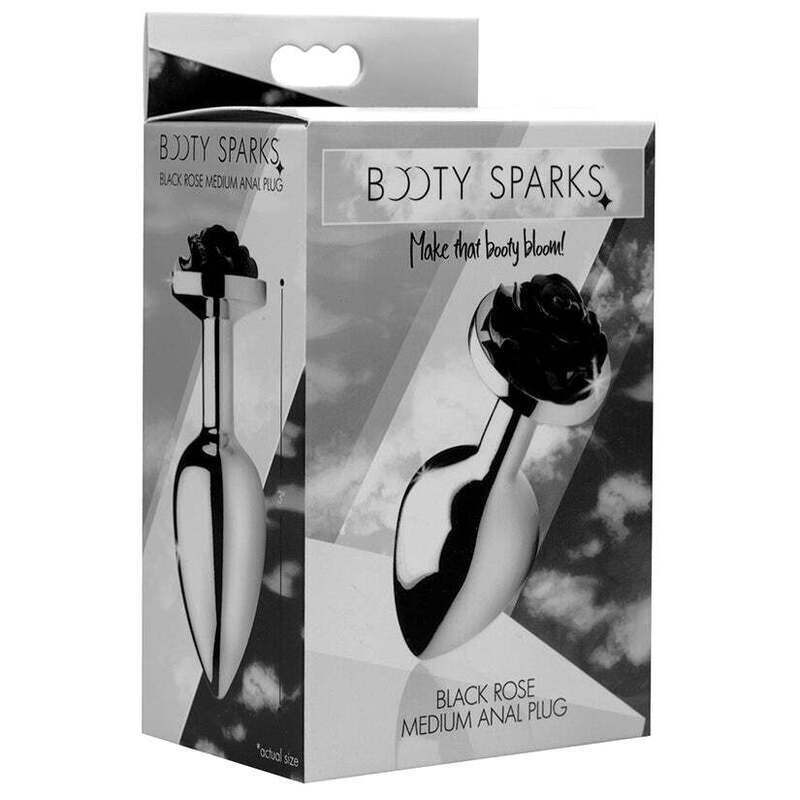 Black Rose Anal Plug - Medium
