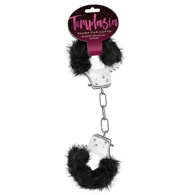 Temptasia - Plush Fur Cuffs - Black