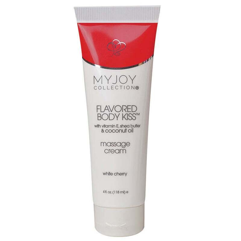 Flavored Body Kiss Cream-White Cherry 4oz