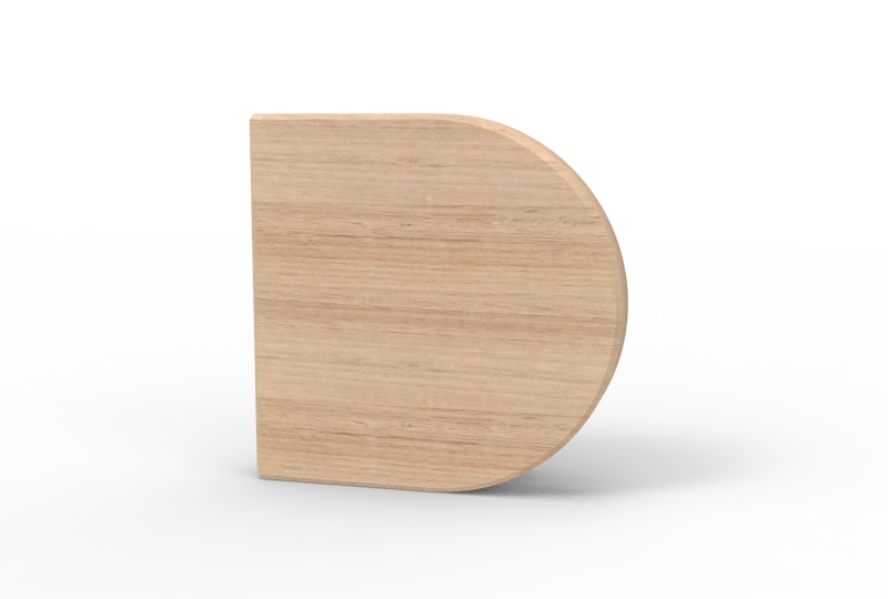 Door Handle | D-FORM Enkel Timber ENTRY SET