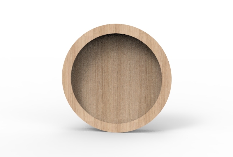 Door Handle | SETTO Round Timber Inset pull