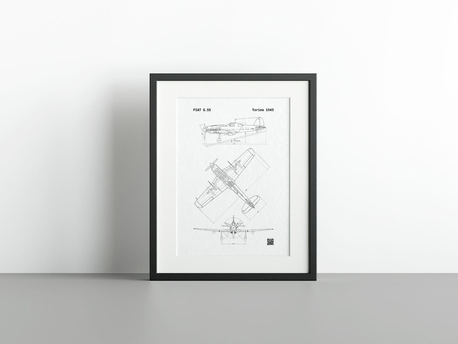 FIAT G.55 - GAR Fine Art Print