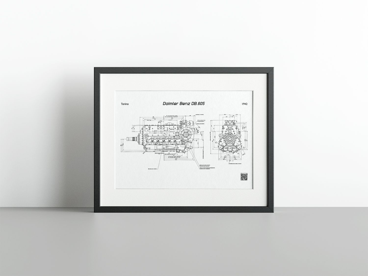 Daimler Benz DB.605 - GAR Fine Art Print